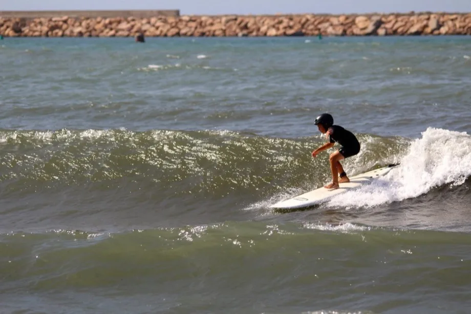 Surf en el Club de Playa de Almerimar